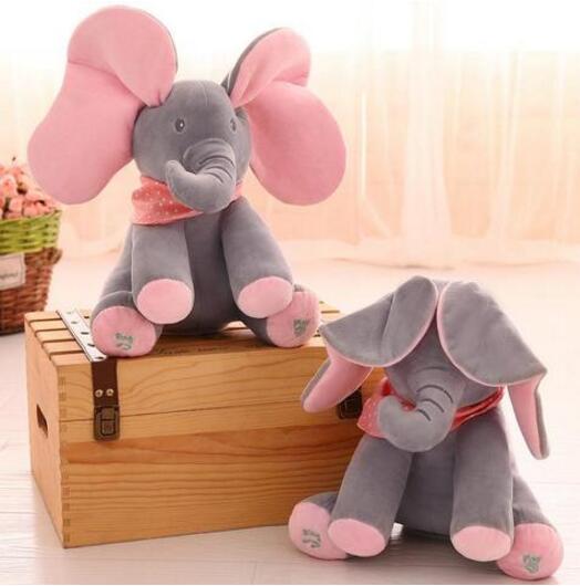 Peek-A-Boo Interactive Elephant Plush Toy Image