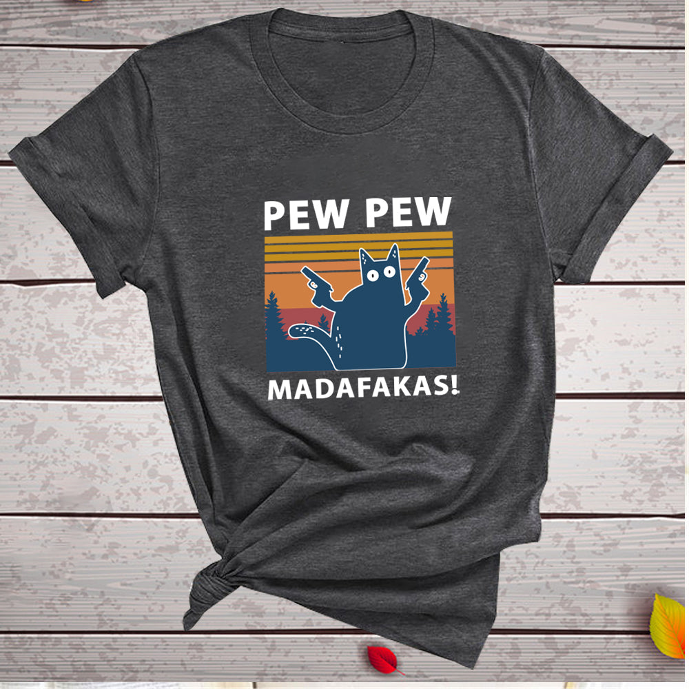 Short Sleeve Pew Maddakas T-Shirt European Size Top Image