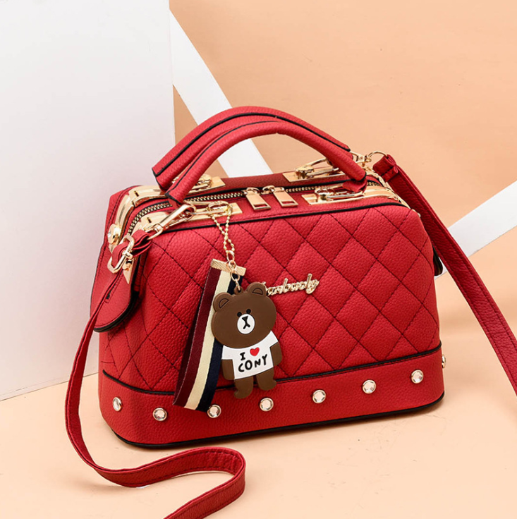 2021 autumn and winter trend new single shoulder diagonal small bag Korean fashion handbag small square bag Image