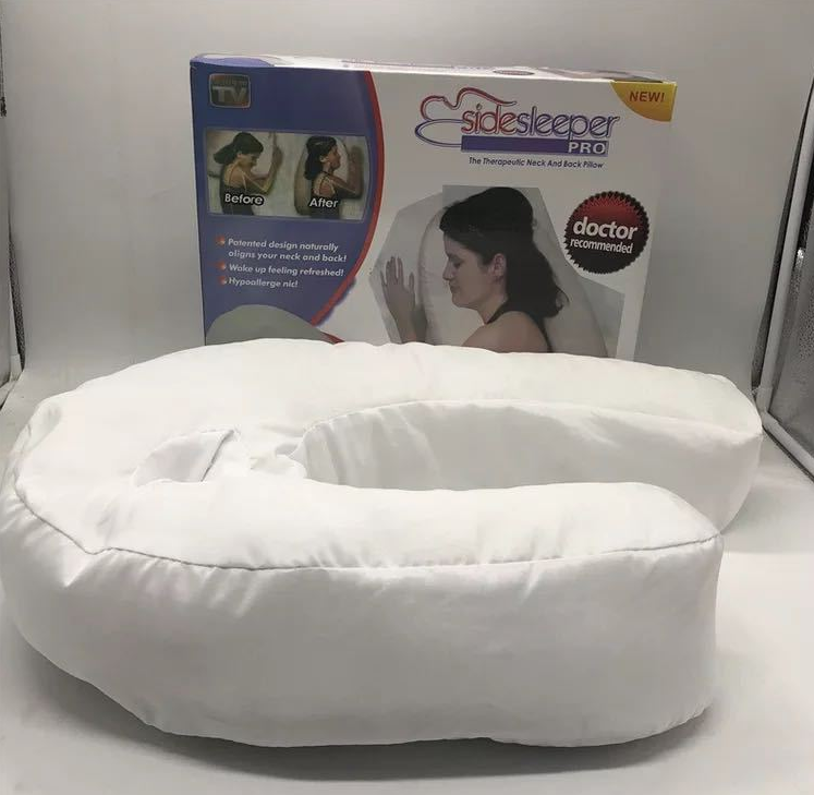 Cotton Pillow Side Sleeper Pillows Neck & Back Pillow Hold Neck Spine Protection Cotton Pillow Health Care Image