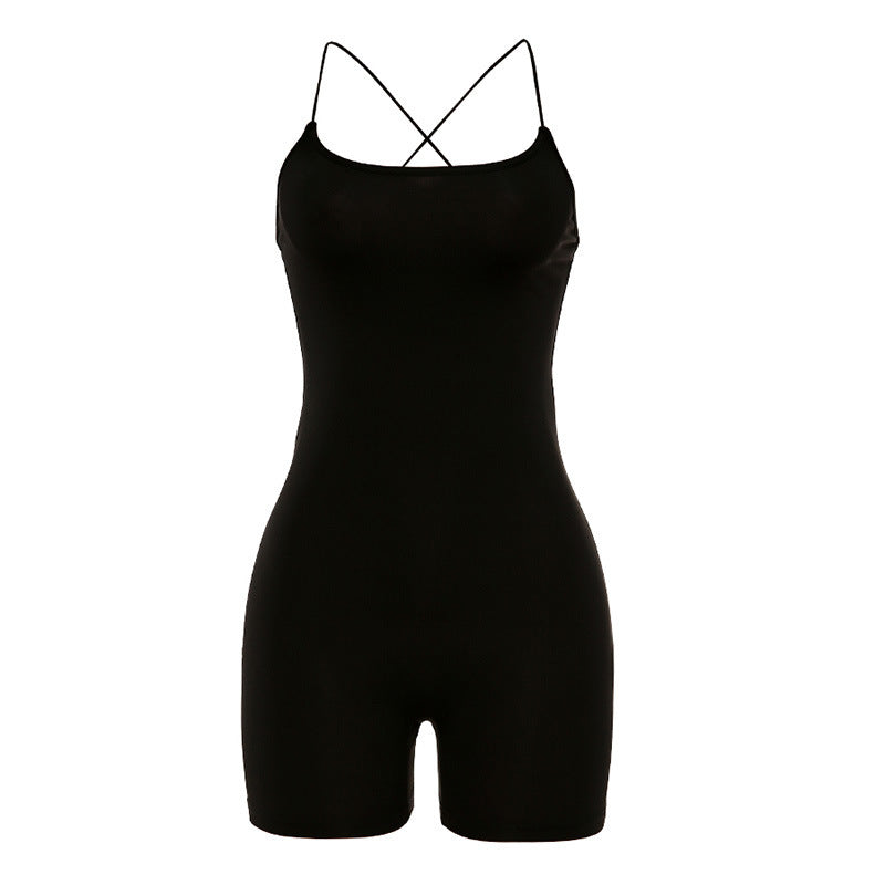 Sexy backless slim bodysuit women Image