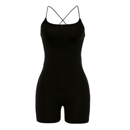 Sexy backless slim bodysuit women