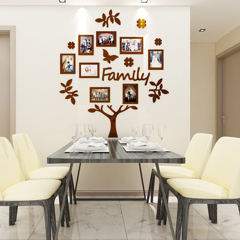 Photo frame tree 3d wall sticker Image