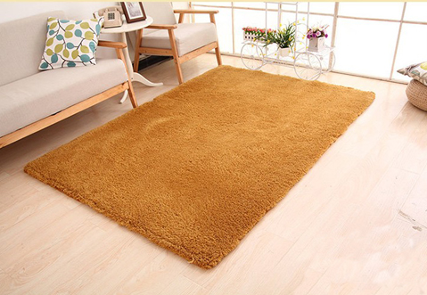 Living Room Rug Area Solid Carpet Fluffy Soft Home Decor White Plush Carpet Bedroom Carpet Kitchen Floor Mats White Rug Tapete Image