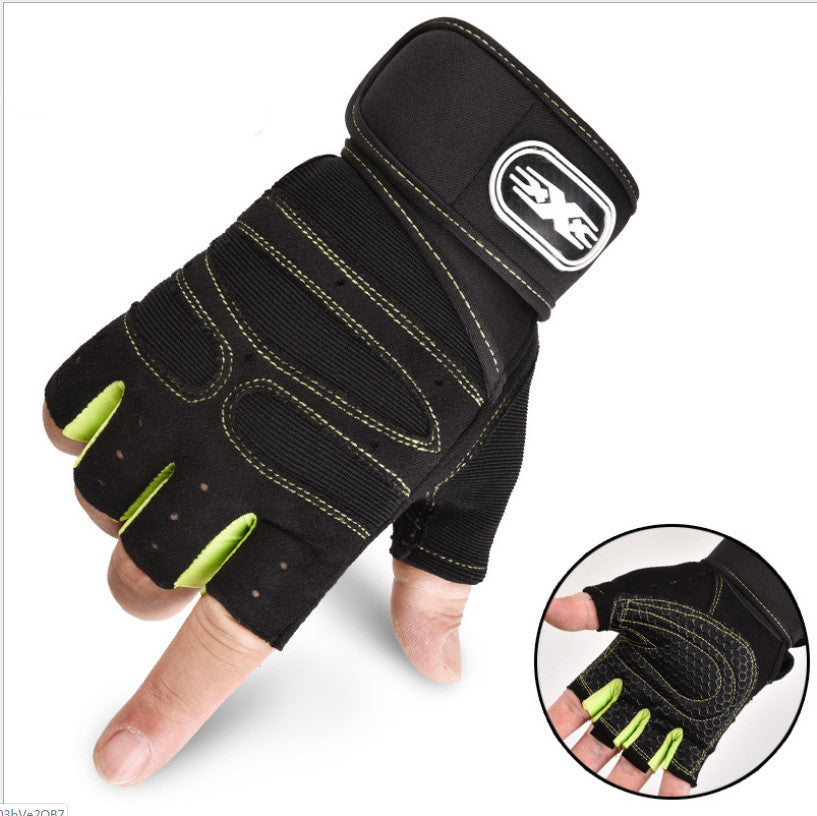 Cycling Gloves Half Finger Breathable Elastic Outdoor Bike Bicycle Riding Fitness Glove Accessories Image