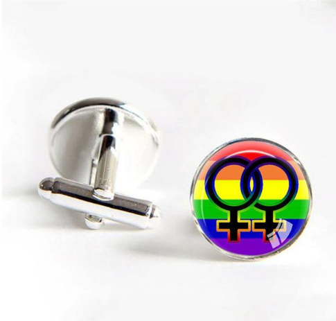 Gay Pride Cufflinks Image