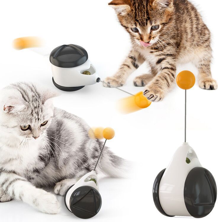 Electric Automatic Lifting Motion Cat Toy Interactive Puzzle Smart Pet Cat Teaser Ball Pet Supply Lifting Toys Image