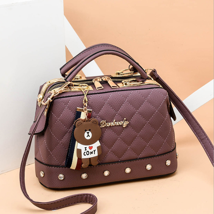 2021 autumn and winter trend new single shoulder diagonal small bag Korean fashion handbag small square bag Image