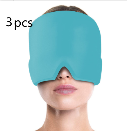 Ice Compress Headache Eye Mask Hat Relief For Migraines, Stress, And Tension Massage Tool Image