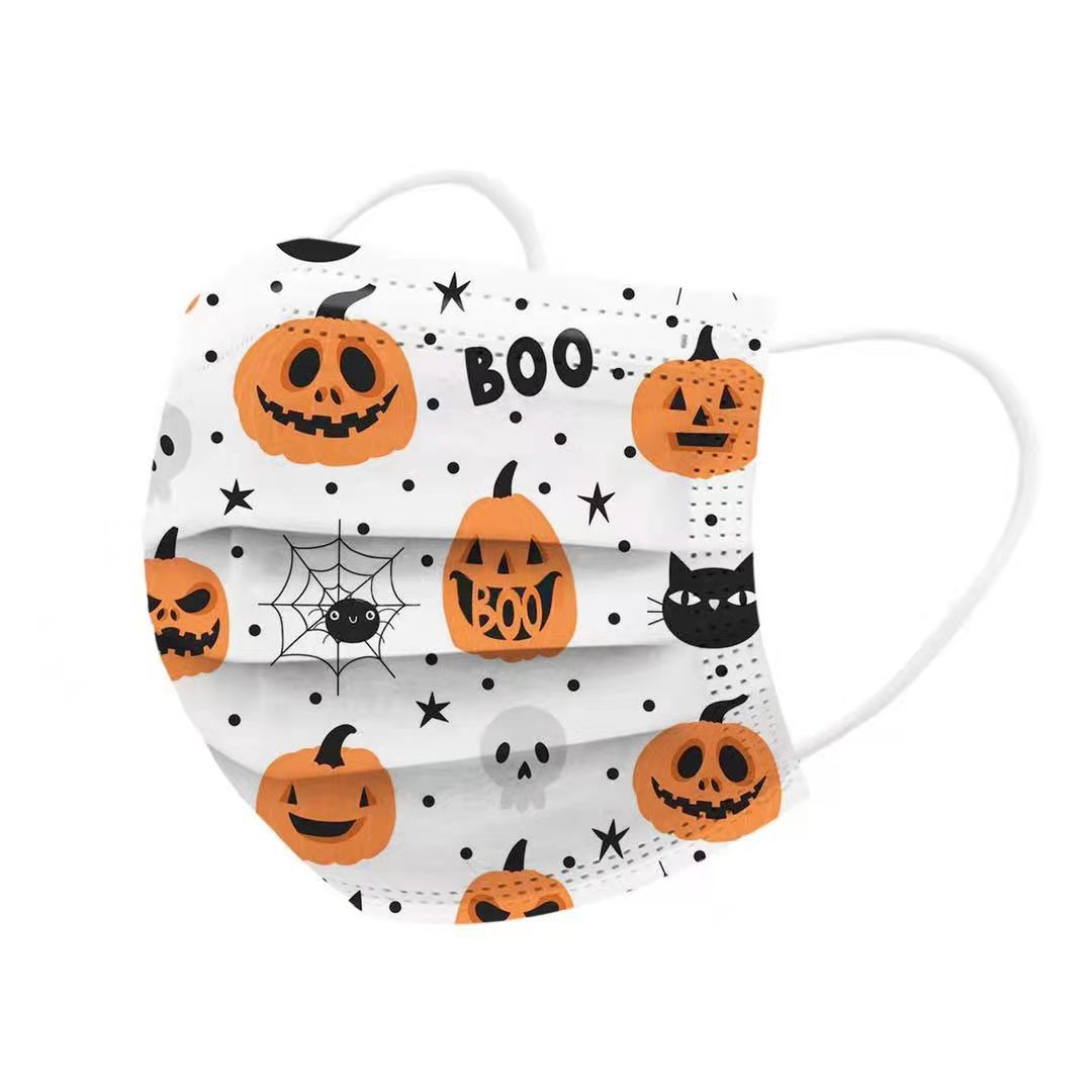 Halloween Masks Halloween Print Flat Masks Image