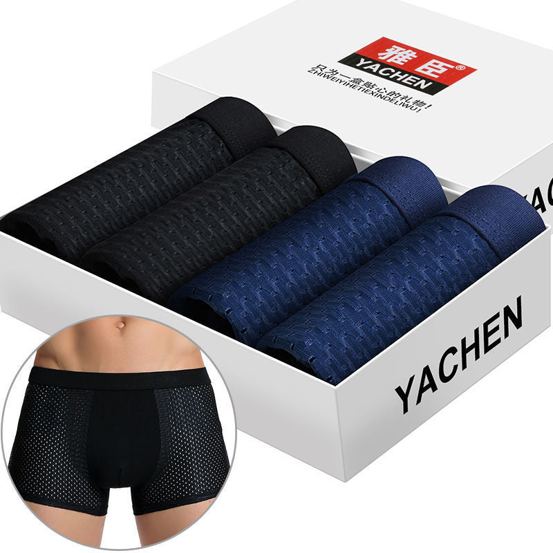 Silky mesh boxer briefs Image