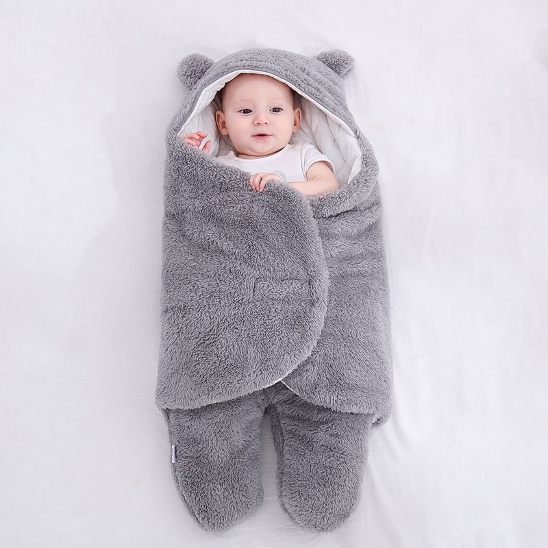 Baby Sleeping Bag Envelope for Newborn Baby Winter Swaddle Blanket Image