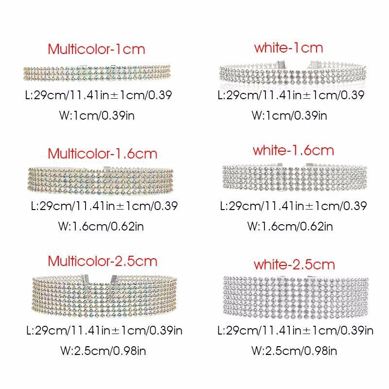 Fashion Women Full Crystal Rhinestone Choker Necklace Wedding Jewelry Chokers Necklaces for Women Image