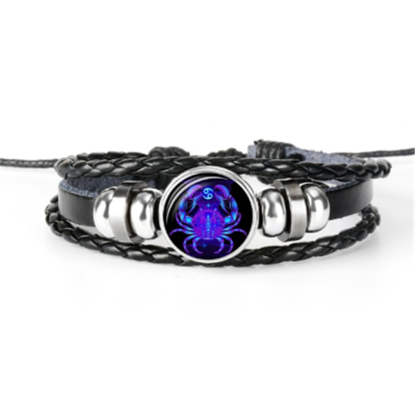 Zodiac Constellation Bracelet Braided Design Bracelet For Men Women Kids Image