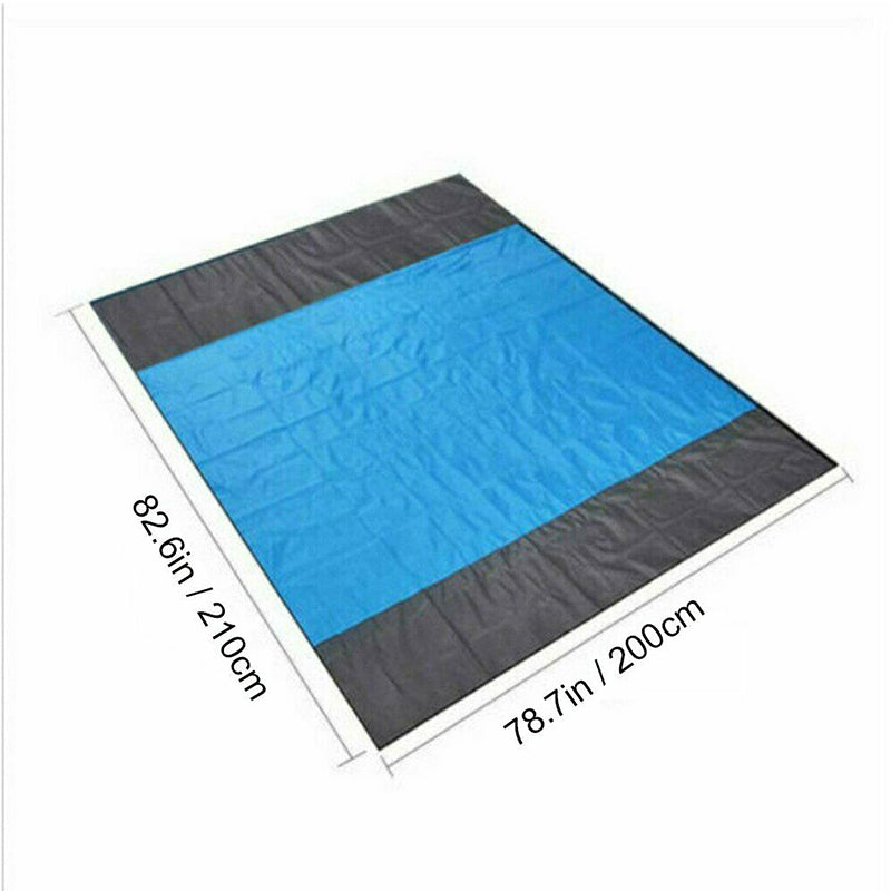 Portable Waterproof Picnic Mat Beach Mat Pocket Blanket Image