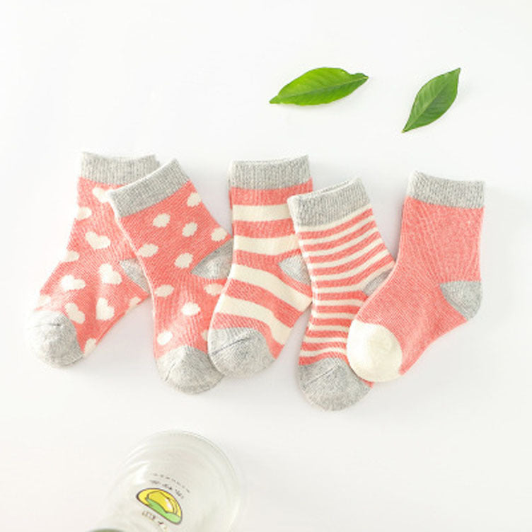 Cotton tube child socks Image