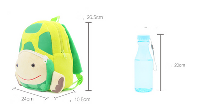 Cute Zoo Children's Schoolbag Backpack Plush Animal Turtle