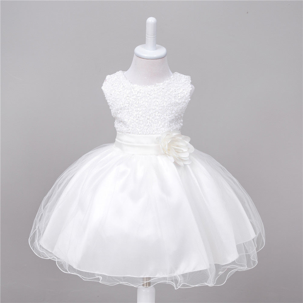 Baby Sequin Dress Flower Girl Wedding Princess Dress Image