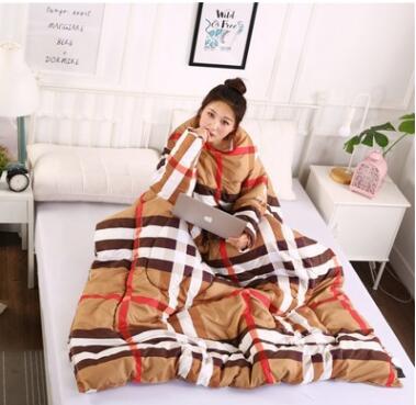 Winter Lazy Quilt with Sleeves Image