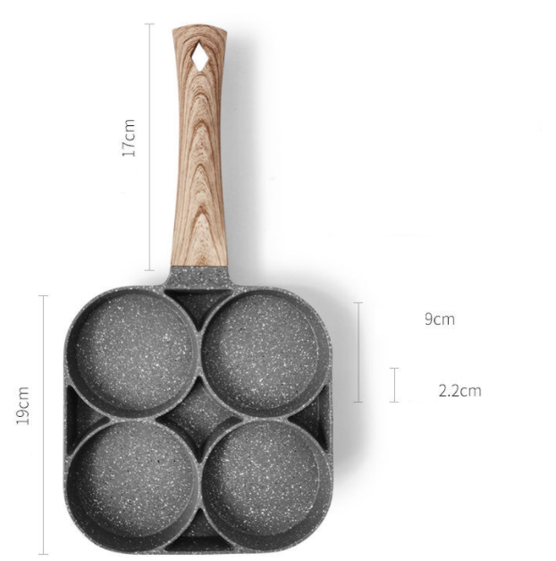 Four Hole Omelette Pan, Non-stick Pan Image