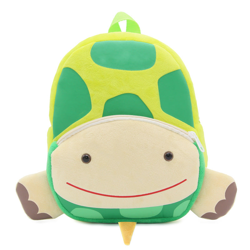 Cute Zoo Children's Schoolbag Backpack Plush Animal Turtle Image