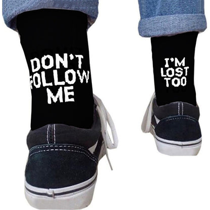 English alphabet socks ins tide socks