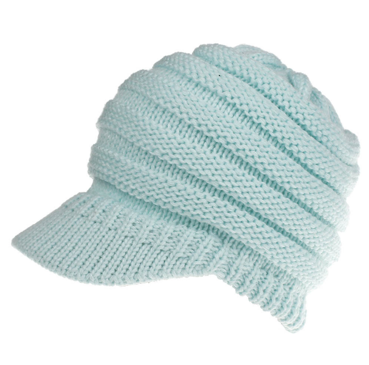 Women Ponytail Beanies Autumn Winter Hats Female Soft Knitting Caps Warm Ladies Skullies Image