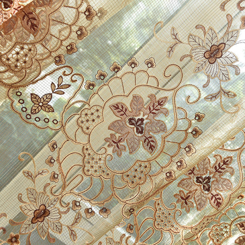 Hollow embroidery curtain fabric Image