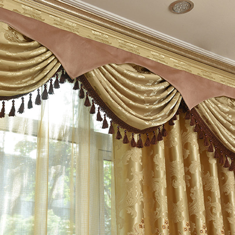 Hollow embroidery curtain fabric Image