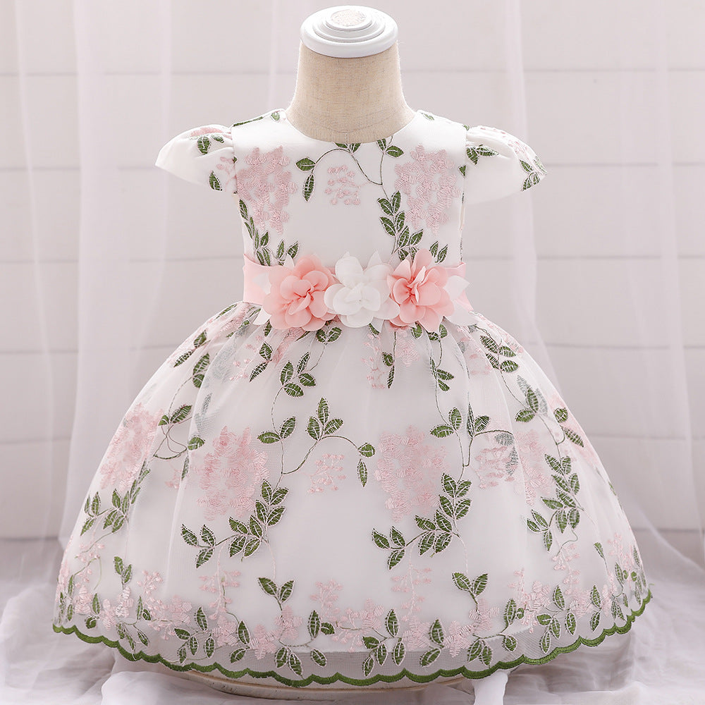 2021 summer children's clothing new baby birthday party wedding dress skirt girls fluffy dress Image