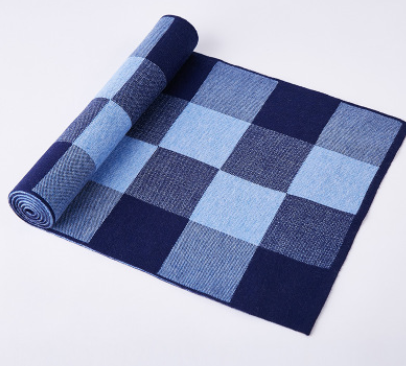 Men's scarf wool plaid scarf scarf winter scarf processing wholesale gift ladies knitting stitching Image