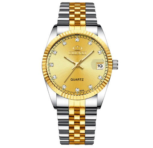 Golden couple watch men Image