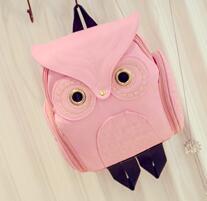 Japanese and Korean trends, women's Owl backpack, leisure travel bag, fashion personality cartoon Backpack Image