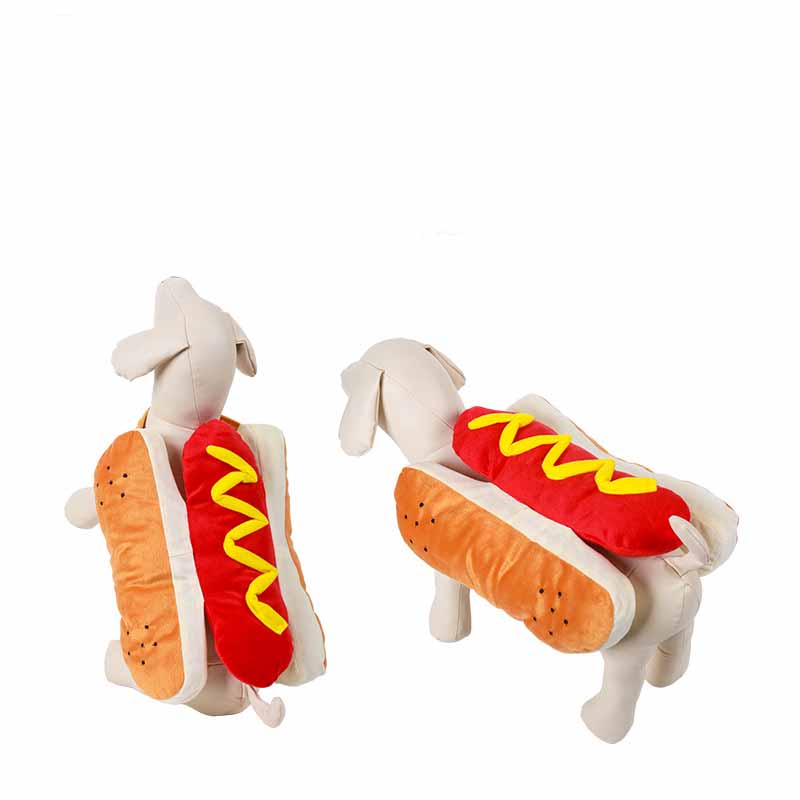 Funny Halloween Costumes For Dogs Puppy Pet Clothing Hot Dog Design Dog Clothes Pet Apparel Dressing Up Cat Party Costume Suit Image