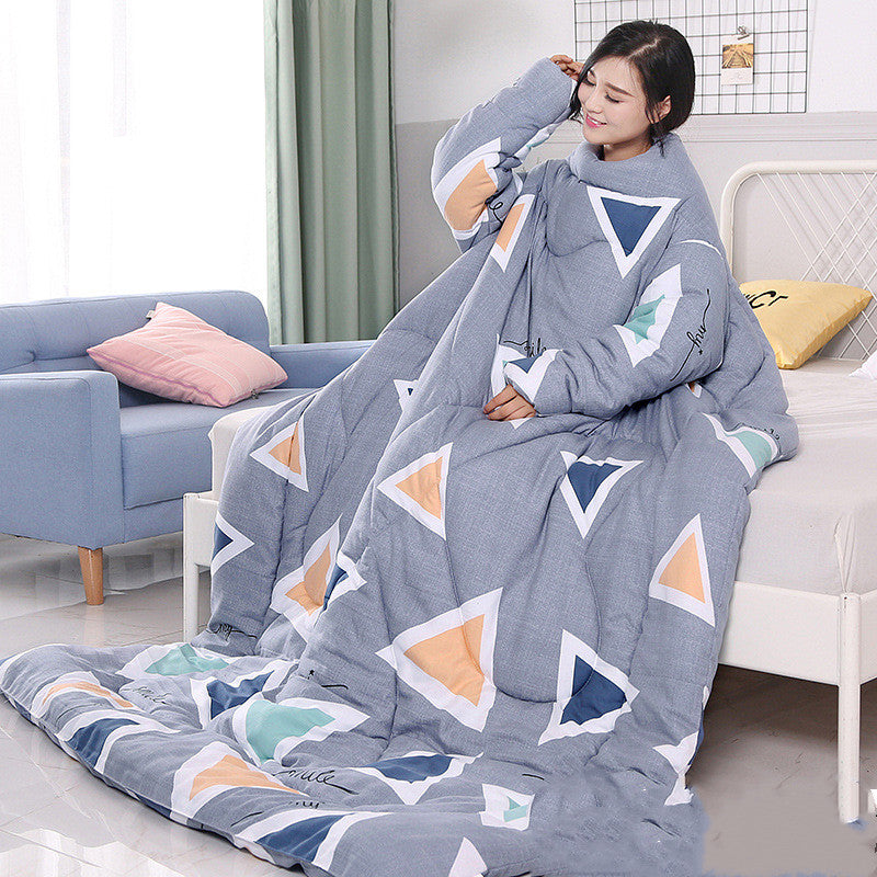 Winter Lazy Quilt with Sleeves Image