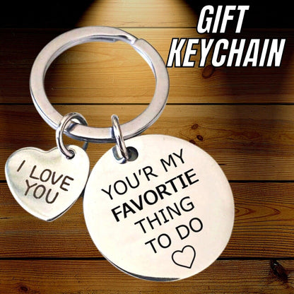 Couple Funny Sexy Dirty Keychain Gifts For Her Girlfriend Wife Love Key Ring Tag