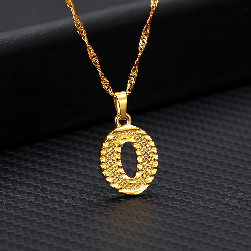 26 letters gold-plated pendant necklace Image