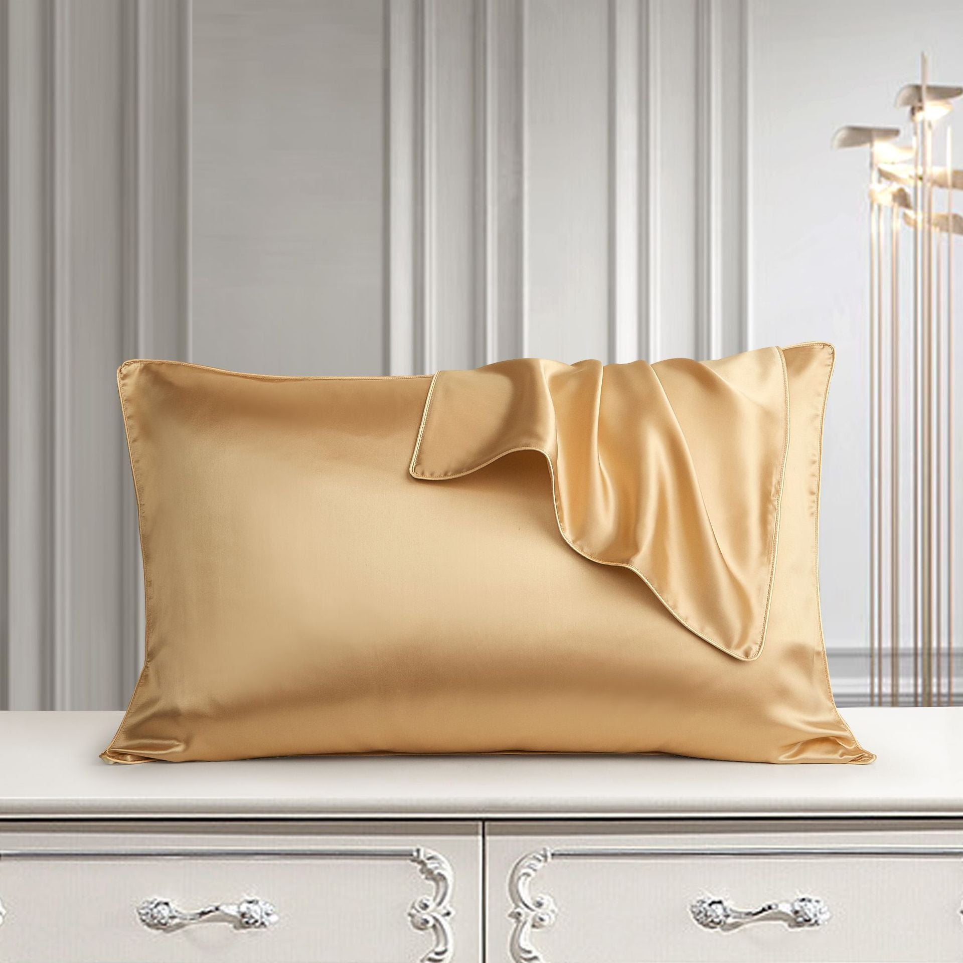 Silk Pillow Case Pure Silk Pillowcase Real Silk Pillowcase Natural Silk Pillowcase Image