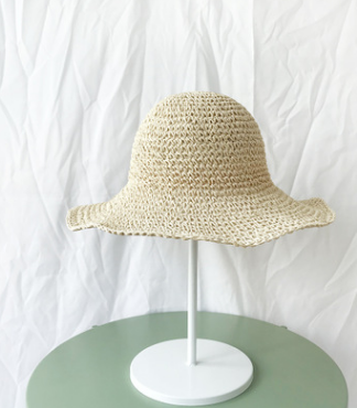 Summer Outing Sunscreen Hat for Women with Foldable Straw Hats Holiday Cool Hat Beach Hat Image