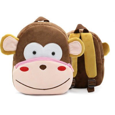 Cute Plush Backpacks Kindergarten Cartoon School Bags Children Animal Toys Bag Image