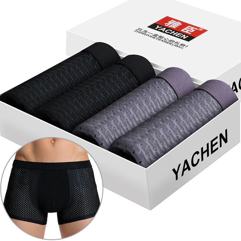 Silky mesh boxer briefs Image