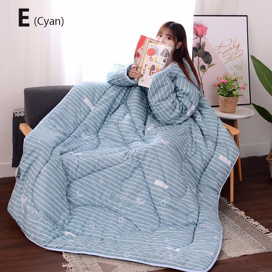 Winter Lazy Quilt with Sleeves Image