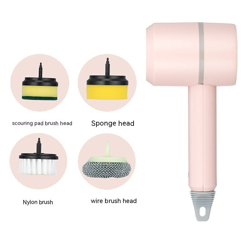 Electric Cleaning Brush Dishwashing Brush Automatic Wireless USB Rechargeable Professional Kitchen Bathtub Tile Cleaning Brushes Image