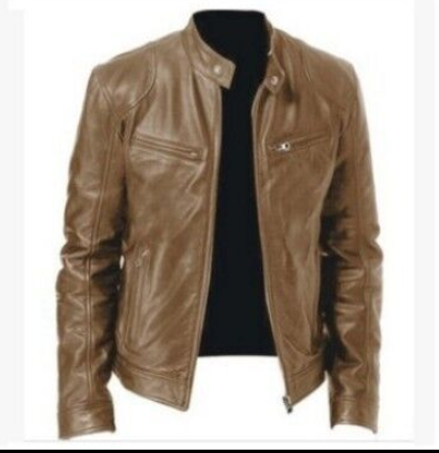 PU Leather Jacket Slim Leather Jacket Image