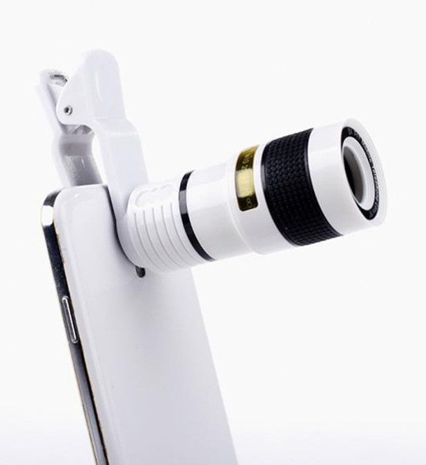 Zoom Mobile Phone Clip-On Retractable Telescope Camera Lens For  Galaxy S3 S4 S5 S6 S7 Edge Phone Image