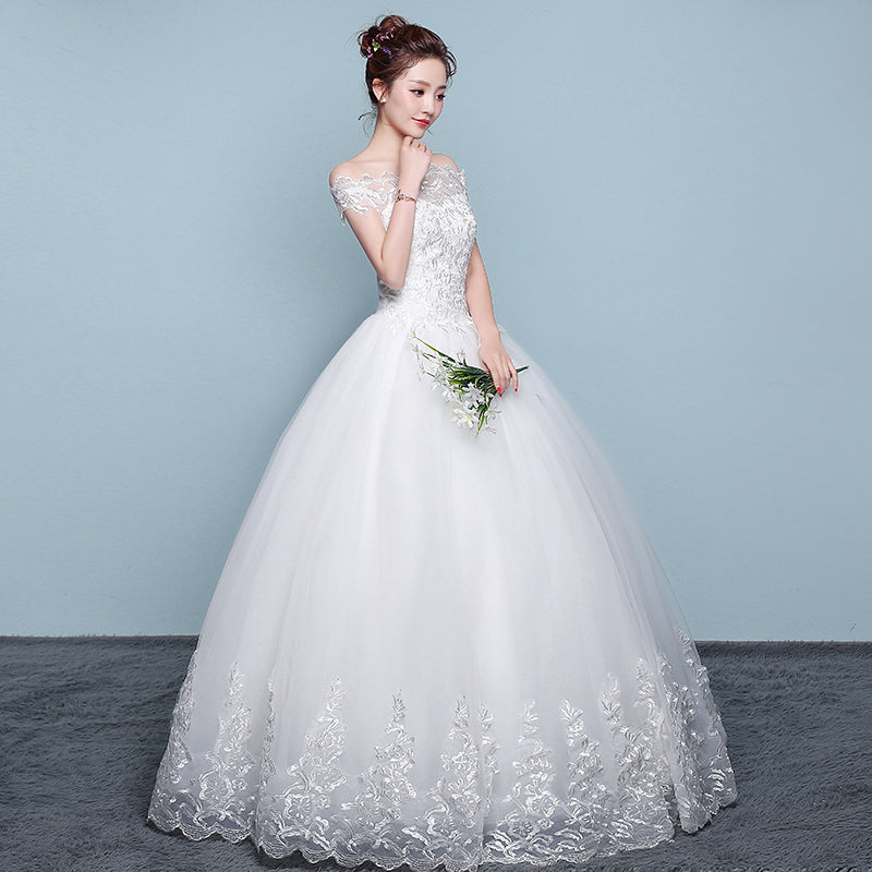 Qidi wedding dress shoulder wedding dress Image