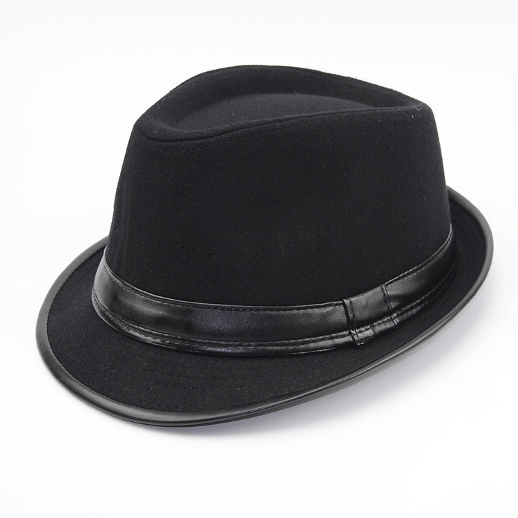 Hat men spring and autumn top hat men hat Image