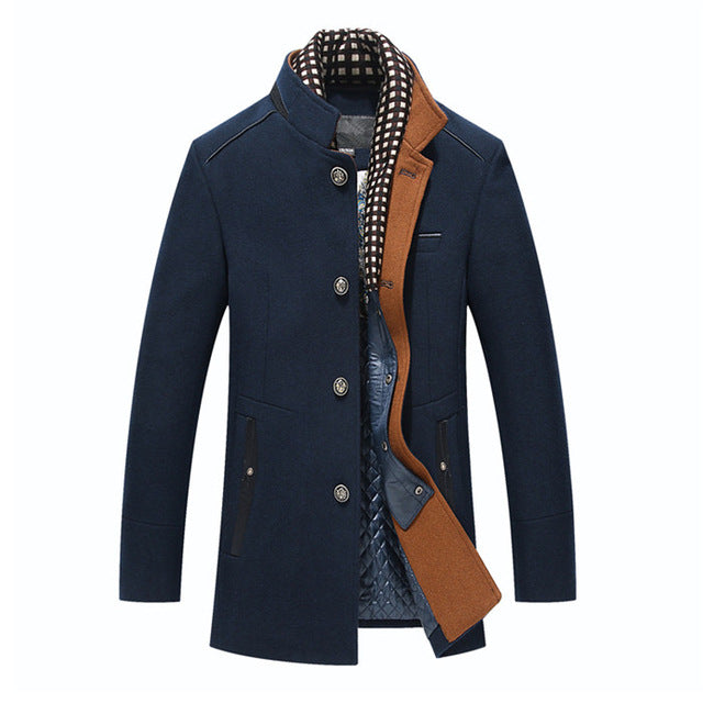 Men's woollen overcoat Image