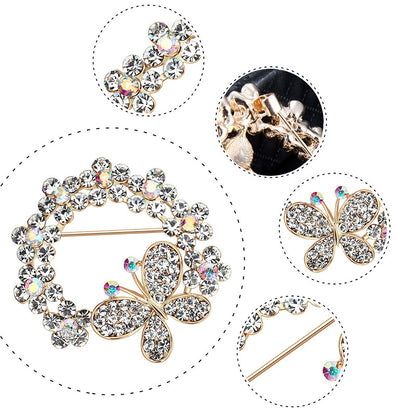 Butterfly Full Fashion Alloy Diamond Brooch