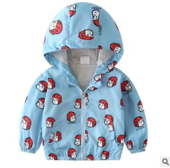 Boy jacket casual hooded jacket Image